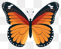 PNG Monarch butterfly illustration insect art.