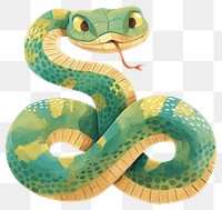 PNG Cute snake illustration reptile art.