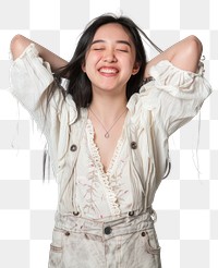 PNG Asian teenage girl happy background woman.