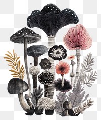 PNG Fungus fungi mushroom art.