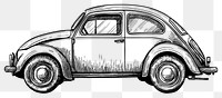 PNG Beetle car automobile drawing vehicle.