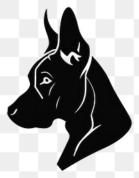 PNG Collection portrait Bull Terrier dog silhouette animal pet.