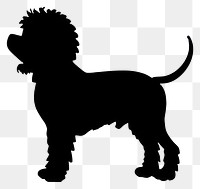 PNG Collection portrait Poodle dog silhouette illustration animal.