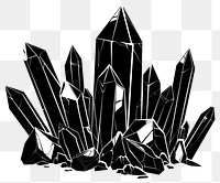 PNG Individual Crystal art illustration gemstone.