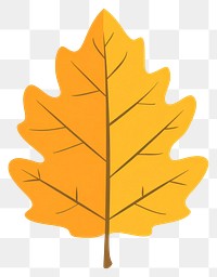 PNG Yellow hickory leaf illustration autumn fall.