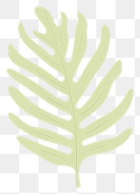 PNG Tropical leaves leaf illustration design.