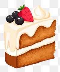 PNG Vector clipart cake illustration dessert berry.