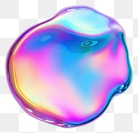 PNG Liquid shape flat lay illustration accessories iridescent.