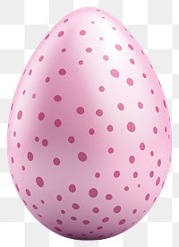 PNG Pastel pink easter egg pattern polka dot.