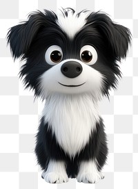 PNG Border collie illustration cartoon animal.