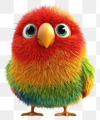 PNG Parrot bird illustration colorful cartoon.