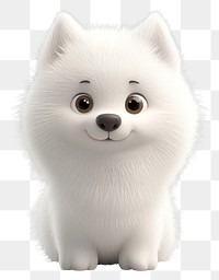 PNG Samoyed dog illustration cartoon animal.