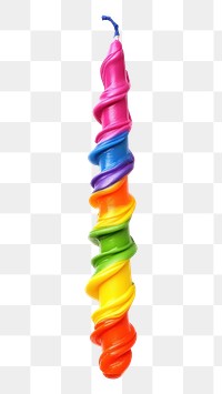 PNG Rainbow party candle confectionery decorative lollipop.