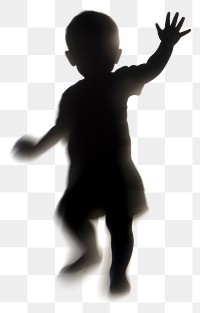 PNG Shadow of kid silhouette white hand.