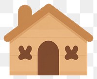 PNG Dog house illustration simple gingerbread.