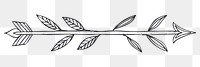 PNG Line art arrow illustration pattern style.