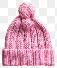 PNG Kid pink winter hat knitwear apparel beanie.