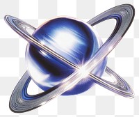 PNG 3d saturn shape icon planet space illustration.