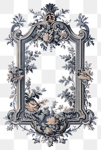 PNG Painting of a blank frame classic vintage style.