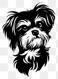 PNG Collection portrait dog illustration silhouette black.