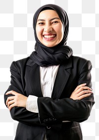 PNG Asian businesswoman background confident happy.