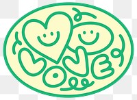 PNG Playful heart smiley design on transparent background