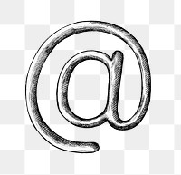 @ email symbol png sticker illustration, transparent background