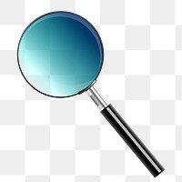 Magnifying glass png sticker, object illustration on transparent background. Free public domain CC0 image.