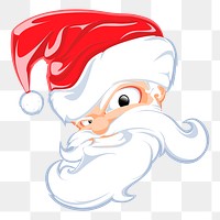 Santa Claus png sticker, Christmas illustration on transparent background. Free public domain CC0 image.