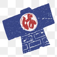 Png Japanese Happi coat sticker, uniform illustration on transparent background. Free public domain CC0 image.