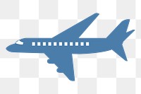 Airplane png sticker, travel illustration on transparent background. Free public domain CC0 image.