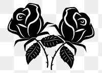 Rose flower png sticker, Valentine's illustration on transparent background. Free public domain CC0 image.