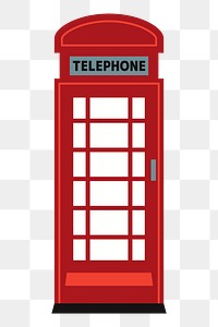 Phone booth png sticker, communication illustration on transparent background. Free public domain CC0 image.