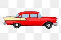 Classic car png sticker, vehicle illustration on transparent background. Free public domain CC0 image.