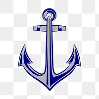 Anchor png sticker, object illustration on transparent background. Free public domain CC0 image.