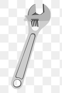 Wrench png sticker, tool illustration on transparent background. Free public domain CC0 image.