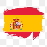 Spanish flag png sticker, national symbol illustration on transparent background. Free public domain CC0 image.