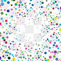 Colorful dots png background, creative design on transparent background. Free public domain CC0 image.