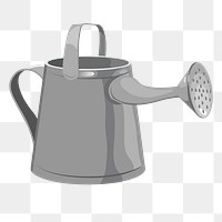 Watering can png sticker, gardening equipment illustration on transparent background. Free public domain CC0 image.