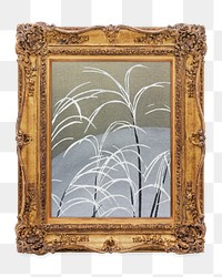 Winter nature png framed artwork, transparent background, remixed by rawpixel.