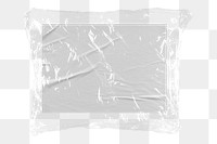Blank paper png plastic packaging sticker, transparent background