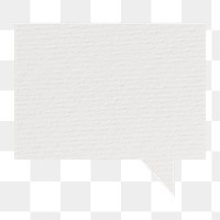 Speech bubble png paper craft sticker, transparent background