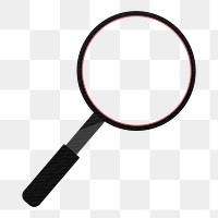 Magnifying glass png paper craft sticker, transparent background