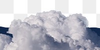 Cloud border png, nature collage element, transparent  background