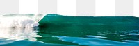 PNG ocean wave border, nature collage element, transparent background