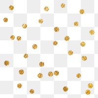 Aesthetic circles png sticker, gold metallic geometric shape, transparent background