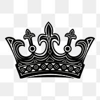 Royal crown png sticker, object illustration on transparent background. Free public domain CC0 image.