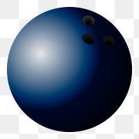 Bowling ball png sticker, entertainment illustration on transparent background. Free public domain CC0 image.