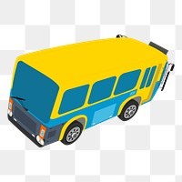 School bus png sticker, vehicle illustration on transparent background. Free public domain CC0 image.