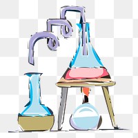 Science equipment png sticker, object illustration on transparent background. Free public domain CC0 image.